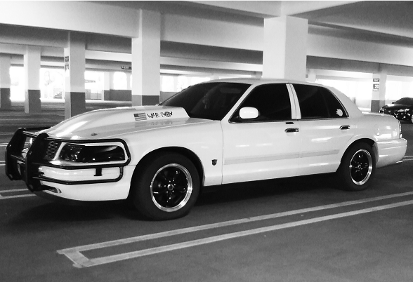 crown vic shaker hood.